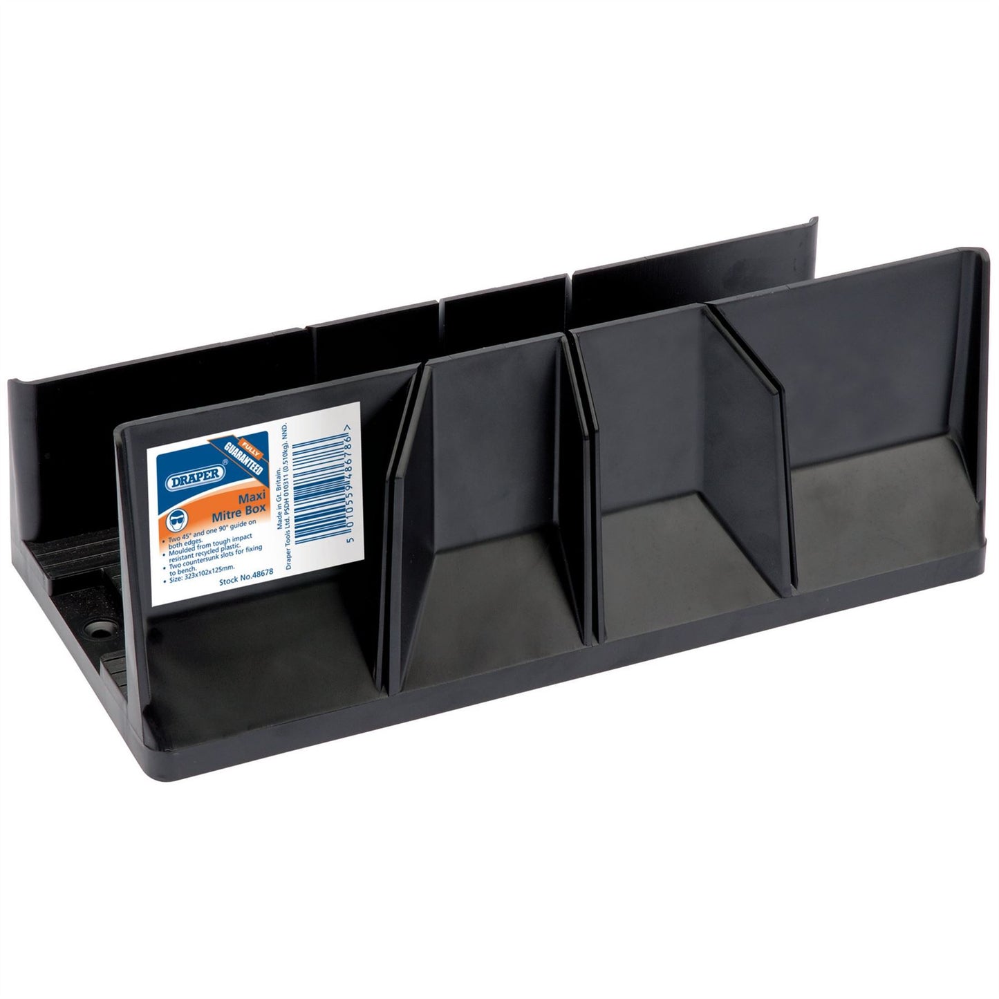 Draper 48678 Maxi Mitre Box 45° & 90° 320 x 100 x 120mm Draper
