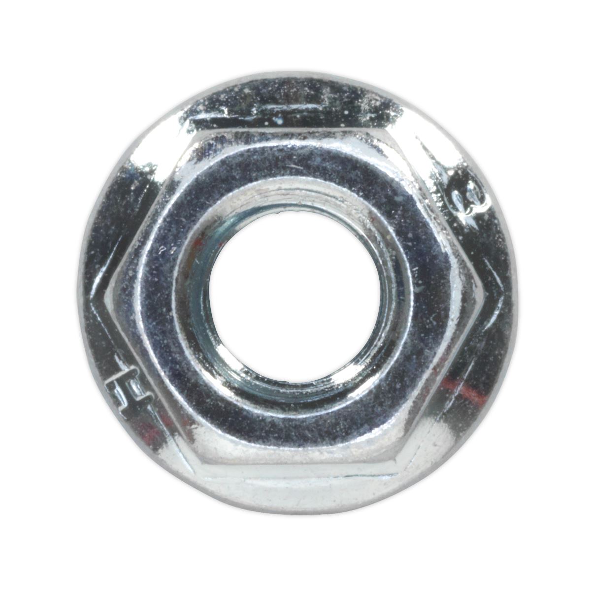 Sealey FN6 Flange Nut Serrated M6 Zinc Pack of 100 Sealey