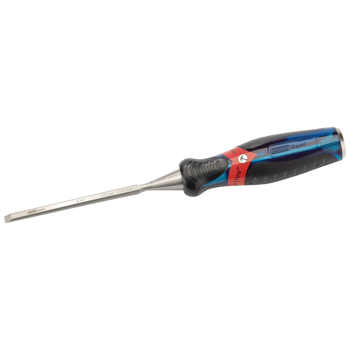Draper 24402 Soft Grip 'Pound Thru' Bevel Edge Wood Chisel 6 x 140mm Draper