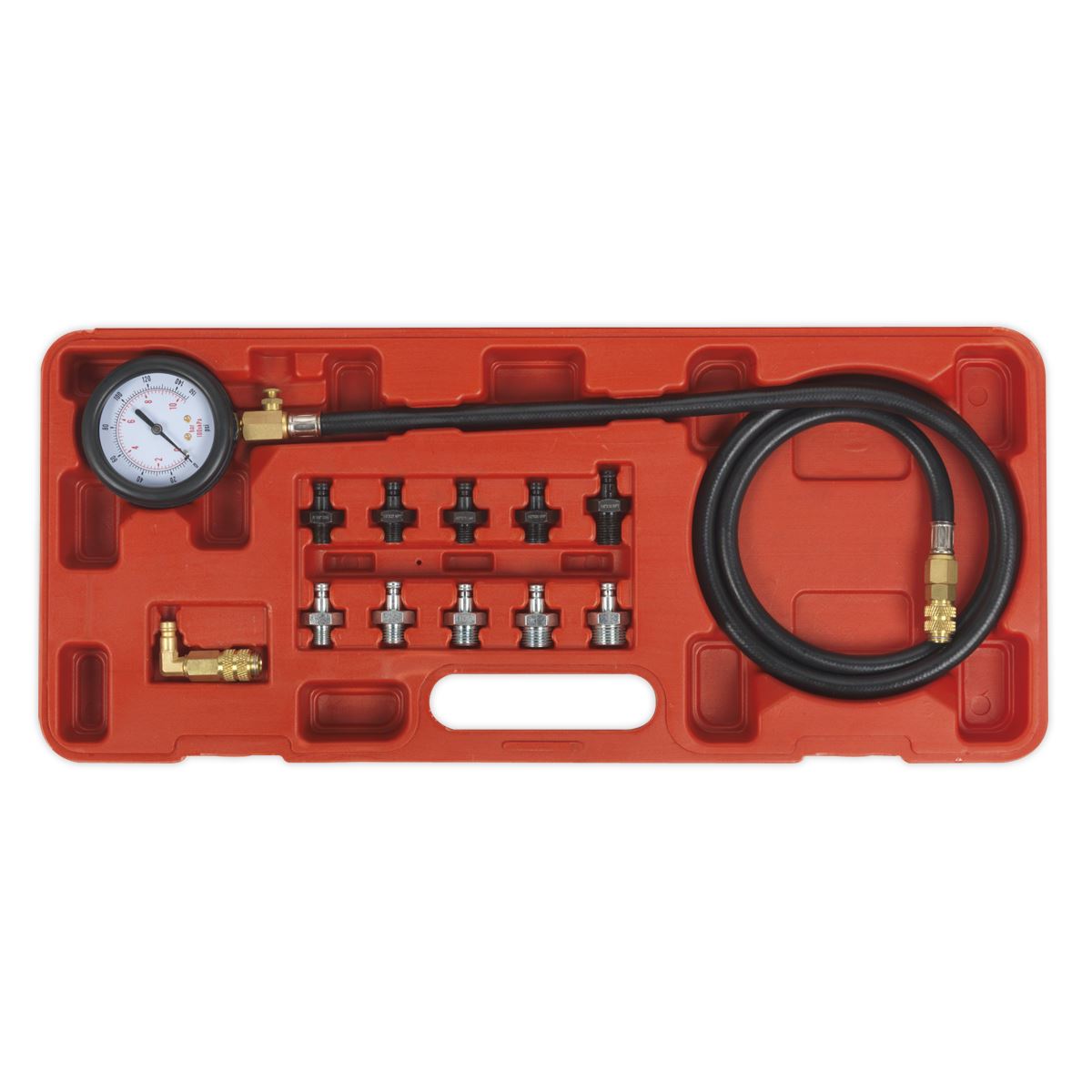 Sealey VSE203 Oil Pressure Test Kit 12pc Sealey