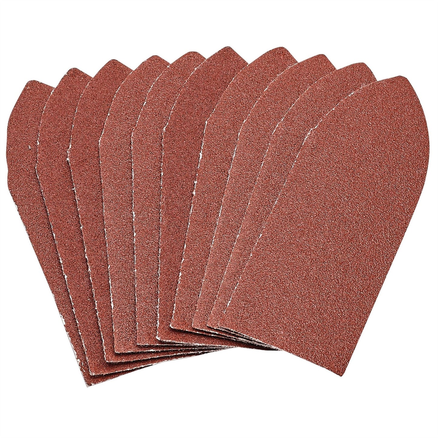 Draper 99262 Hook and Loop Aluminium Oxide Sanding Sheets 32 x 92mm 120 Grit Pack of 10 Draper