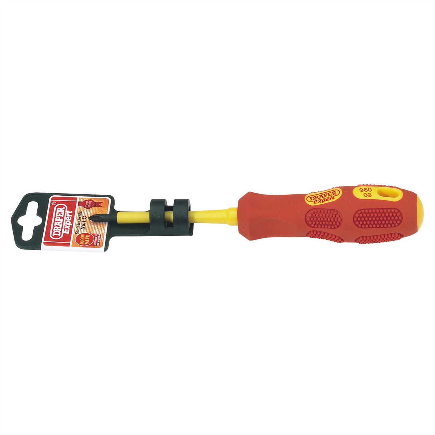 Draper 69222 VDE Approved Fully Insulated Cross Slot Screwdriver No.1 x 80mm Draper