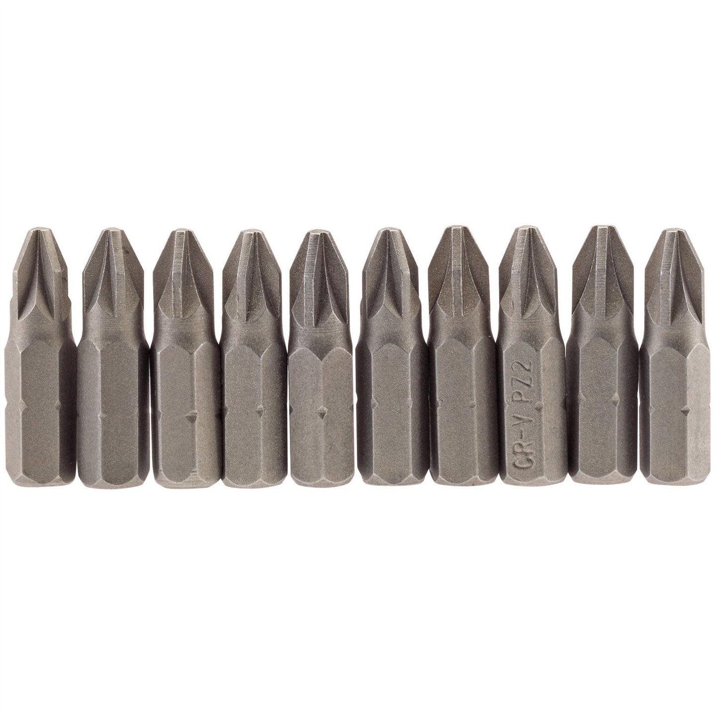Draper 64048 PZ Type Insert Bit 1/4" Hex 25mm Long No.2 Pack of 10 Draper