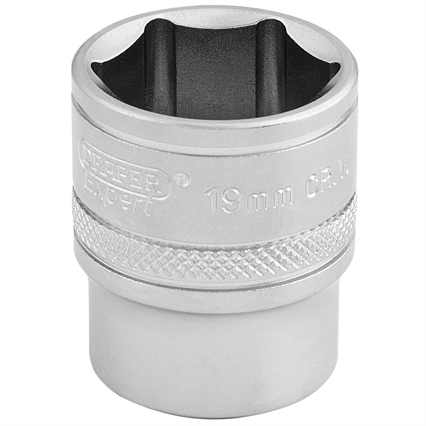 Draper 16545 6 Point Metric Socket 3/8" Sq. Dr. 19mm Draper