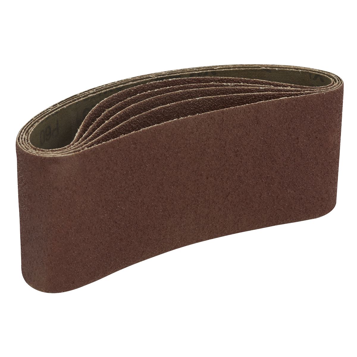 Sealey SB60457 Sanding Belt 76 x 457mm 60Grit Pack of 5 Sealey