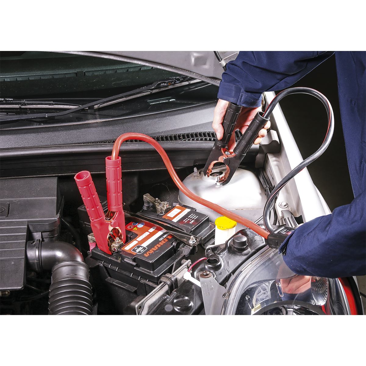 Sealey BC25635SR Booster Cables 25mm² x 3.5m 600A with Electronics Protection Sealey