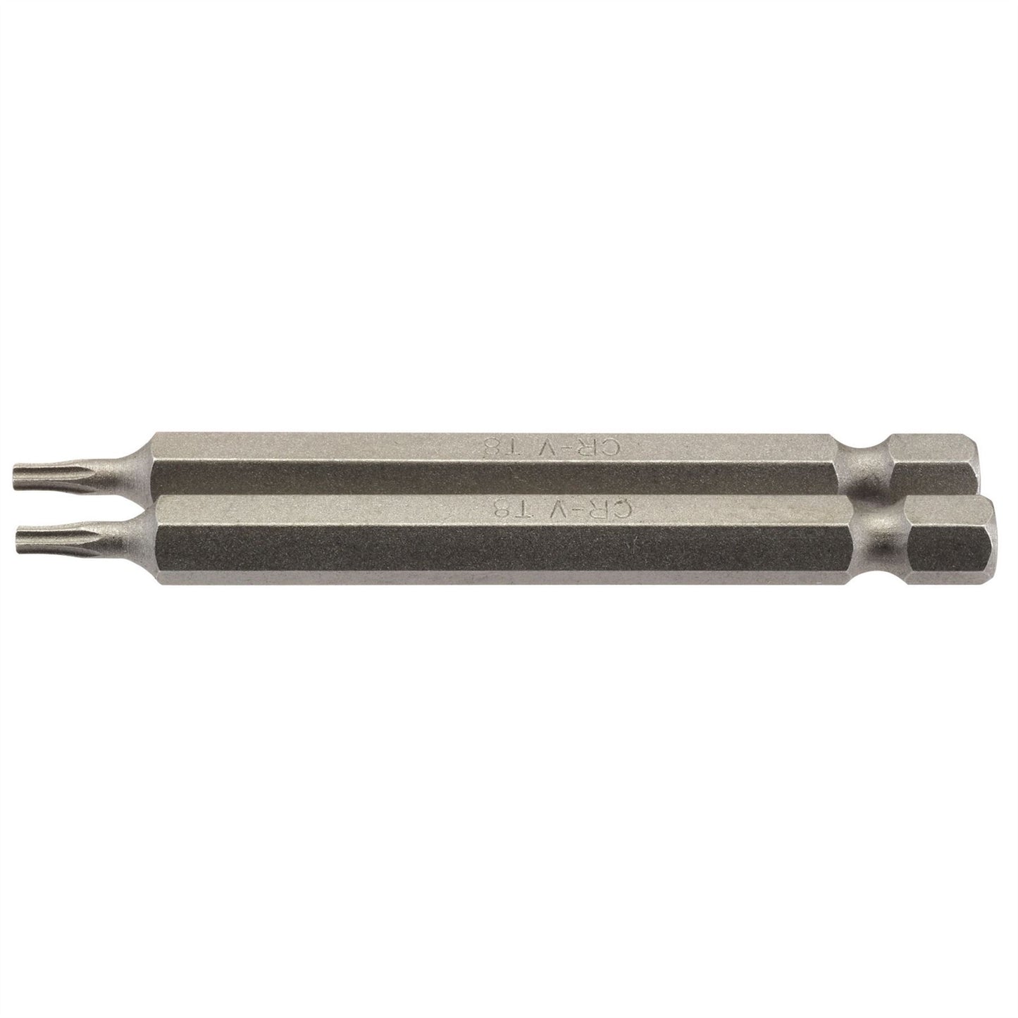 Draper 66830 TX-STAR® Insert Bit 1/4" Hex 75mm Long T8 Pack of 2 Draper