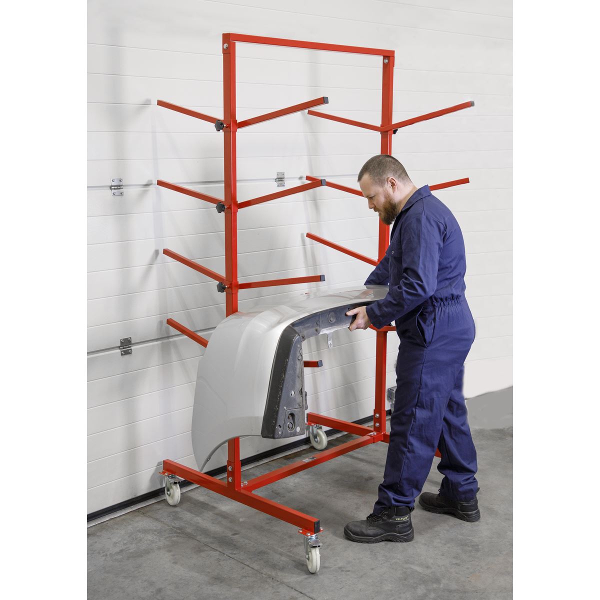 Sealey RE55 Bumper Rack Double-Sided 4-Level Sealey