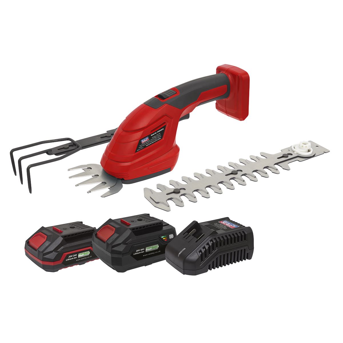 Sealey CP20VGT3KIT Cordless 3-in-1 Garden Tool Kit 20V SV20 Series – 2 Batteries Sealey