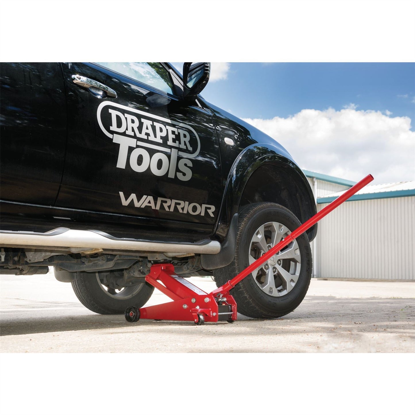 Draper 60977 Heavy Duty Garage Trolley Jack 3 Tonne Red Draper