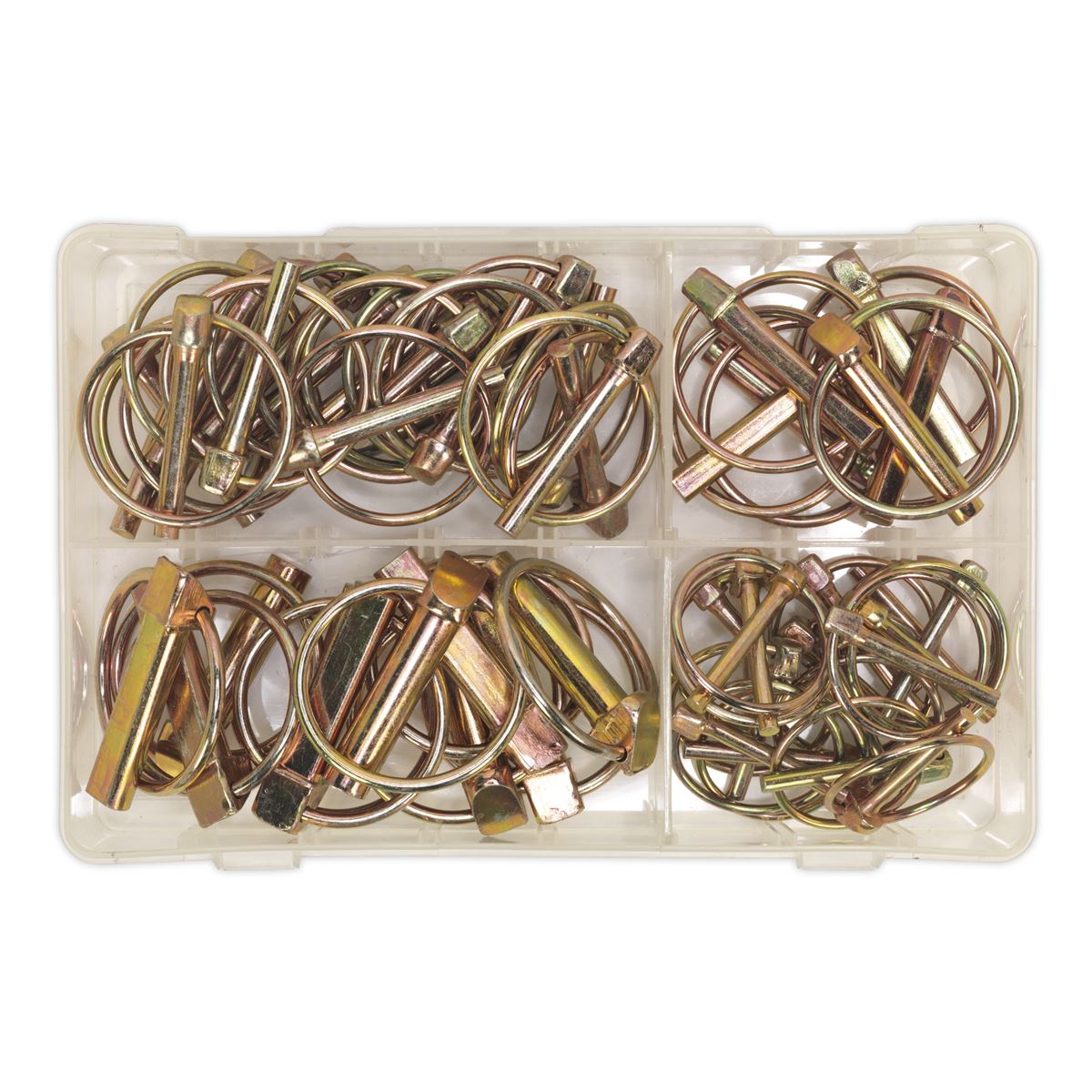 Sealey AB022LP Linch Pin Assortment 50pc Metric Sealey