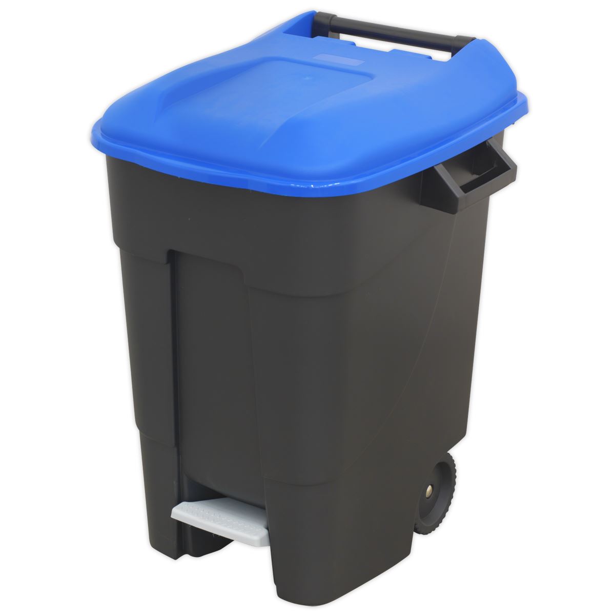 Sealey BM100PB Refuse/Wheelie Bin with Foot Pedal 100L - Blue Sealey