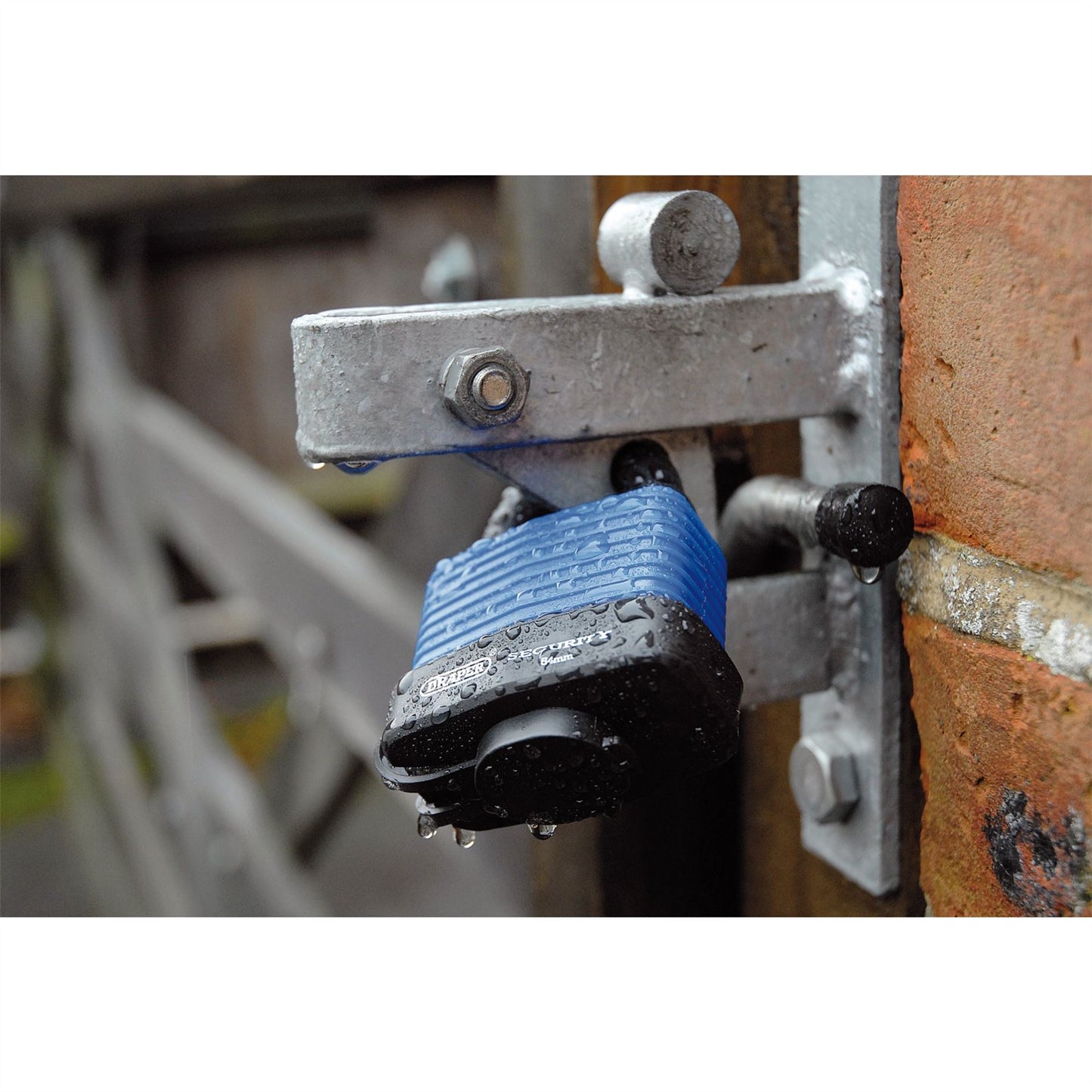 Draper 64178 Laminated Steel Padlock and 2 Keys with Hardened Steel Shackle and Bumper 54mm Draper