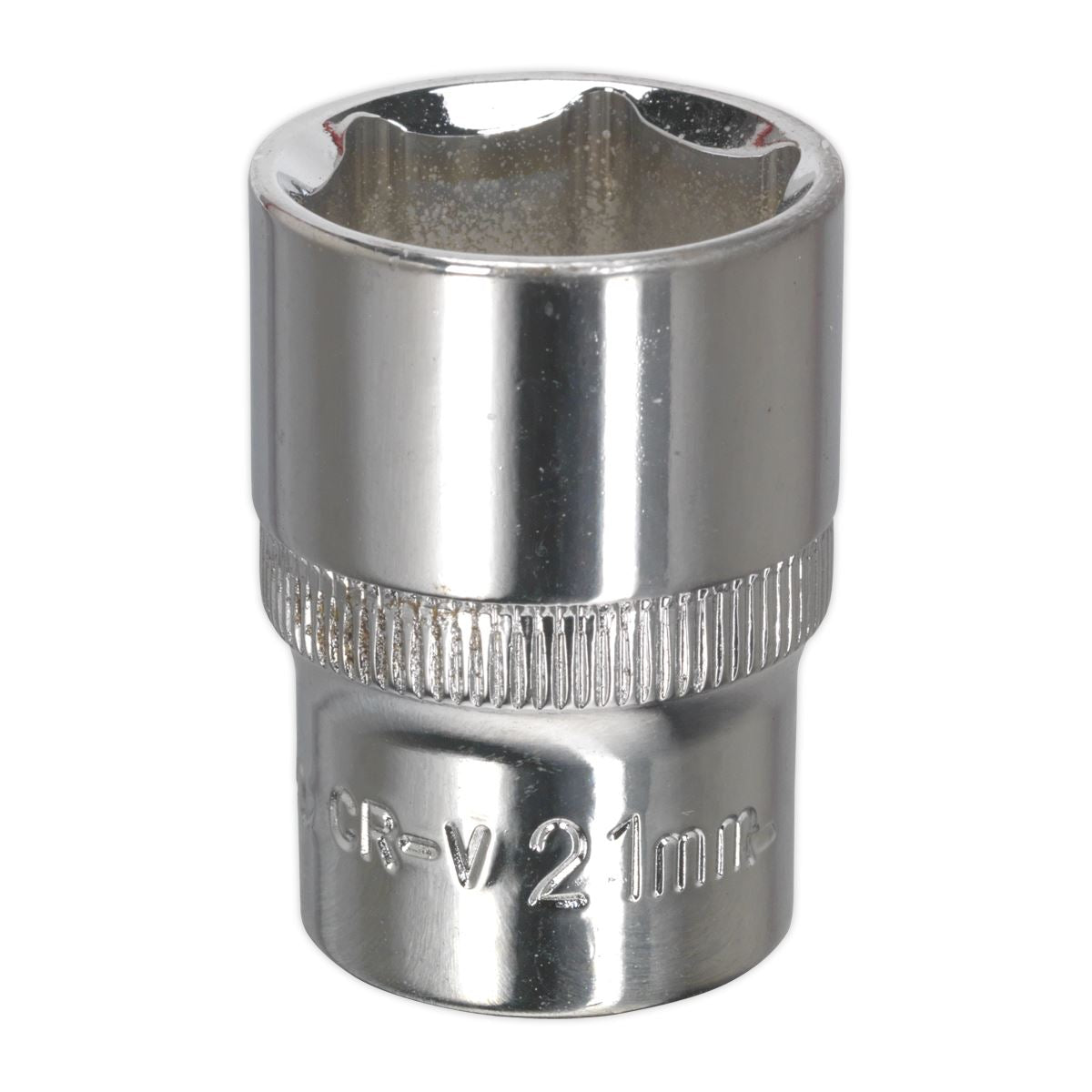 Sealey SP1221 WallDrive® Socket 21mm 1/2"Sq Drive Fully Polished Sealey