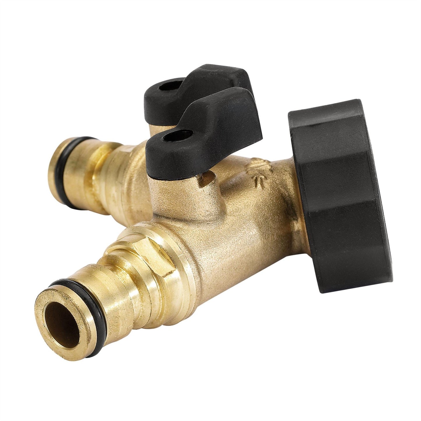 Draper 36228 Brass Double Tap Connector with Flow Control 3/4" Draper