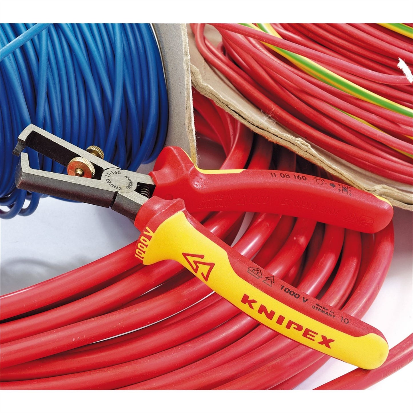 Knipex 31930 11 08 160UKSBE VDE Fully Insulated Wire Stripping Pliers 160mm Knipex