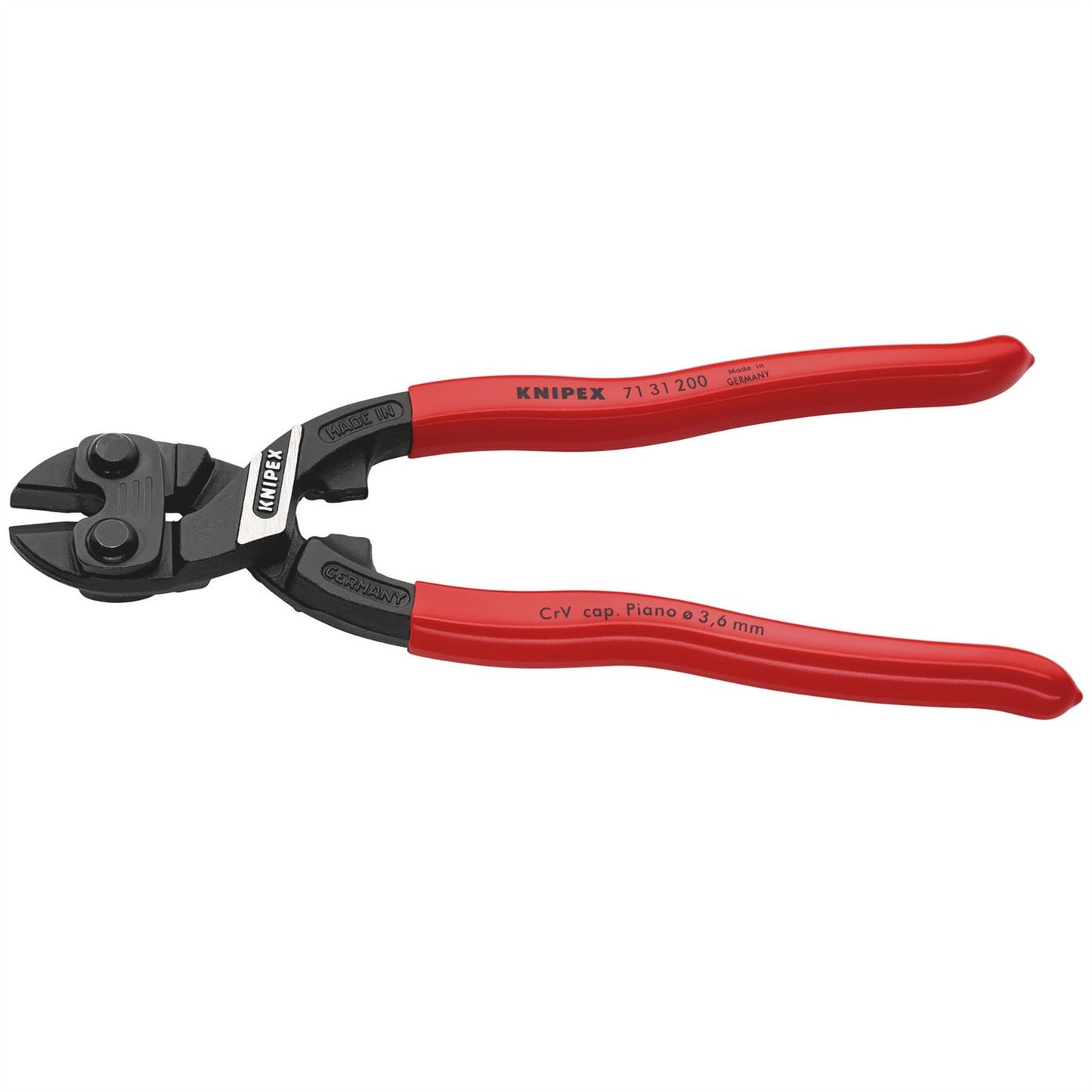 Knipex 53052 Cobolt® 71 31 200 Compact Bolt Cutter with Piano Wire Cutter 200mm 3.6mm Knipex