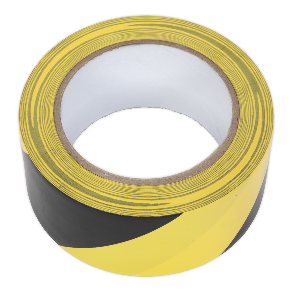 Sealey HWTBY Hazard Warning Tape 50mm x 33m Black/Yellow Sealey