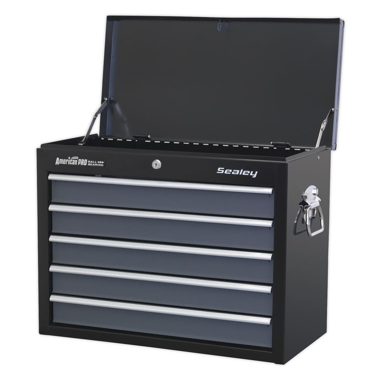 Sealey AP3505TB Topchest 5 Drawer with Ball-Bearing Slides - Black/Grey Sealey