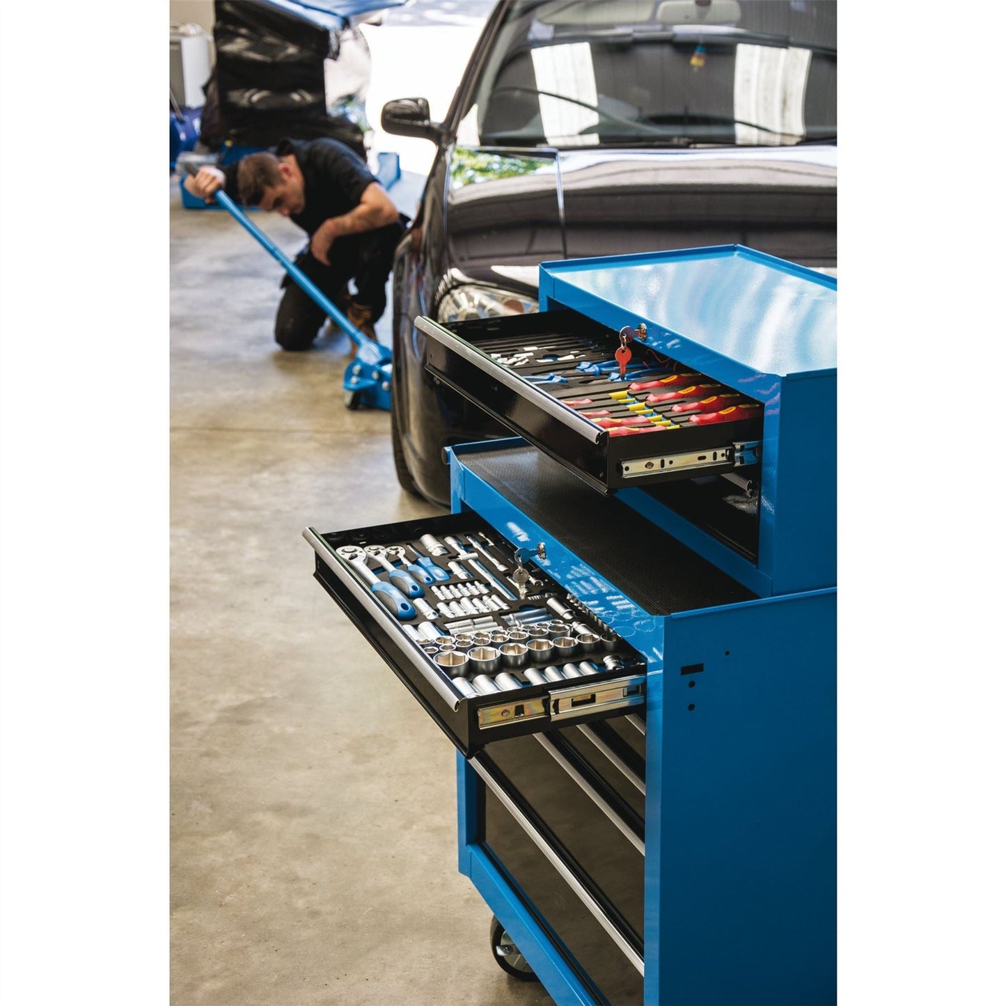 Draper 14978 Roller Tool Cabinet 5 Drawer 26" Blue Draper