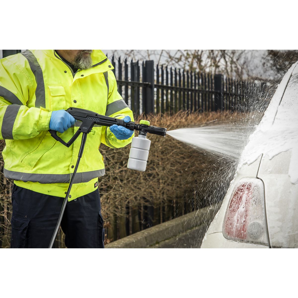 Sealey PW1860COMBO Pressure Washer 130bar 420L/hr with Snow Foam Sealey