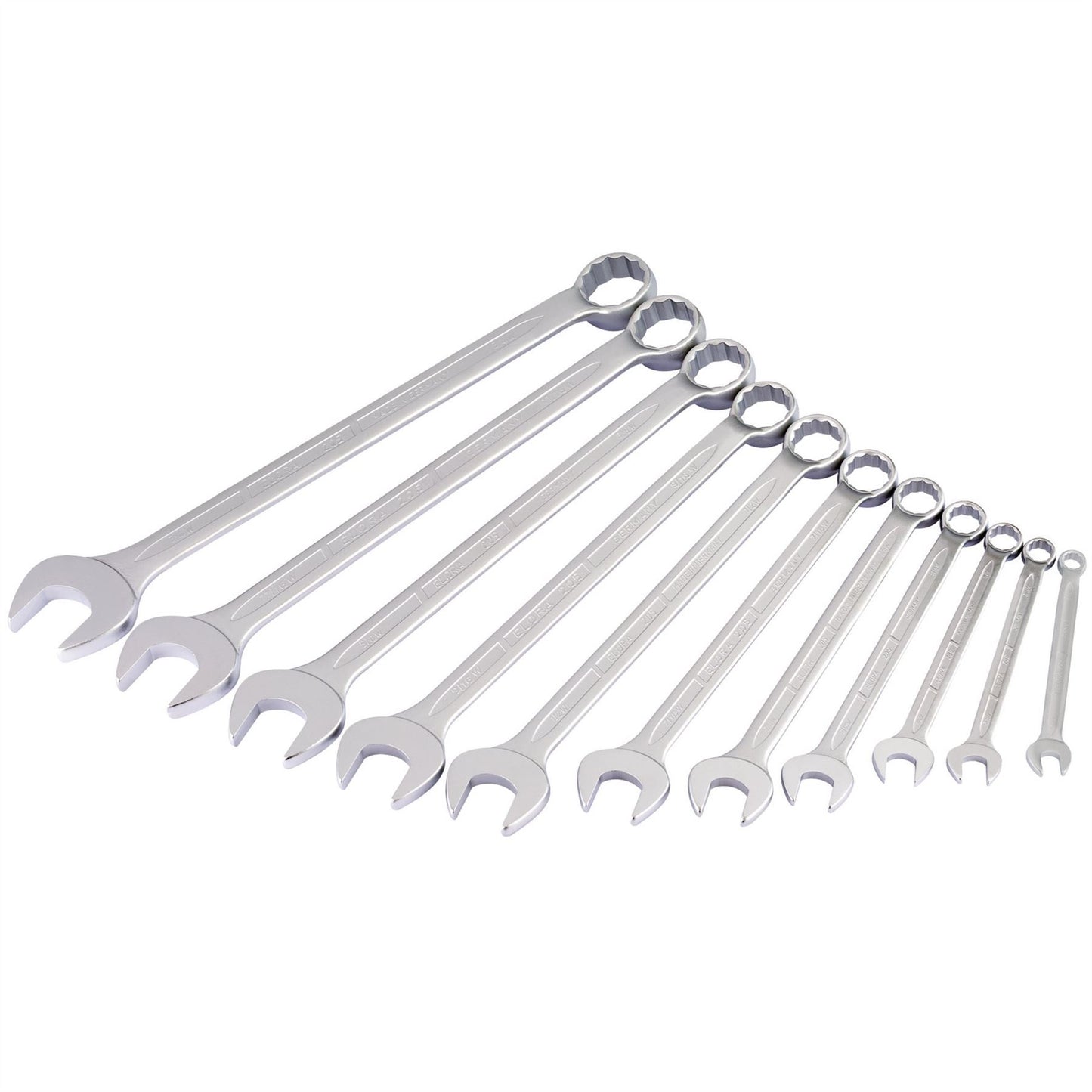 Elora 03157 Long Whitworth Combination Spanner Set 11 Piece Elora
