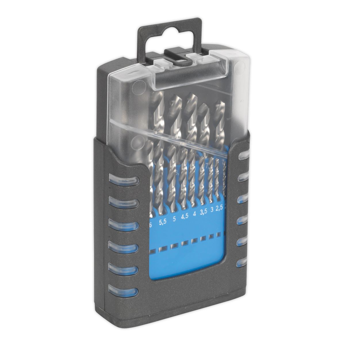 Sealey AK47191 HSS Split Point Fully Ground Drill Bit Set 19pc Metric Sealey