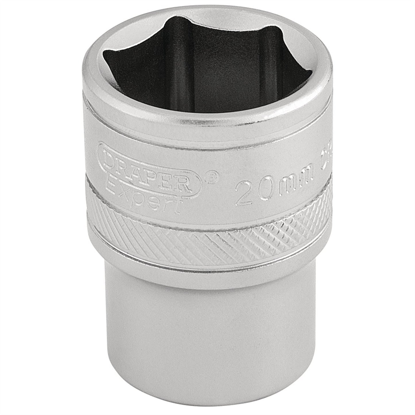 Draper 16610 6 Point Metric Socket 1/2" Sq. Dr. 20mm Draper