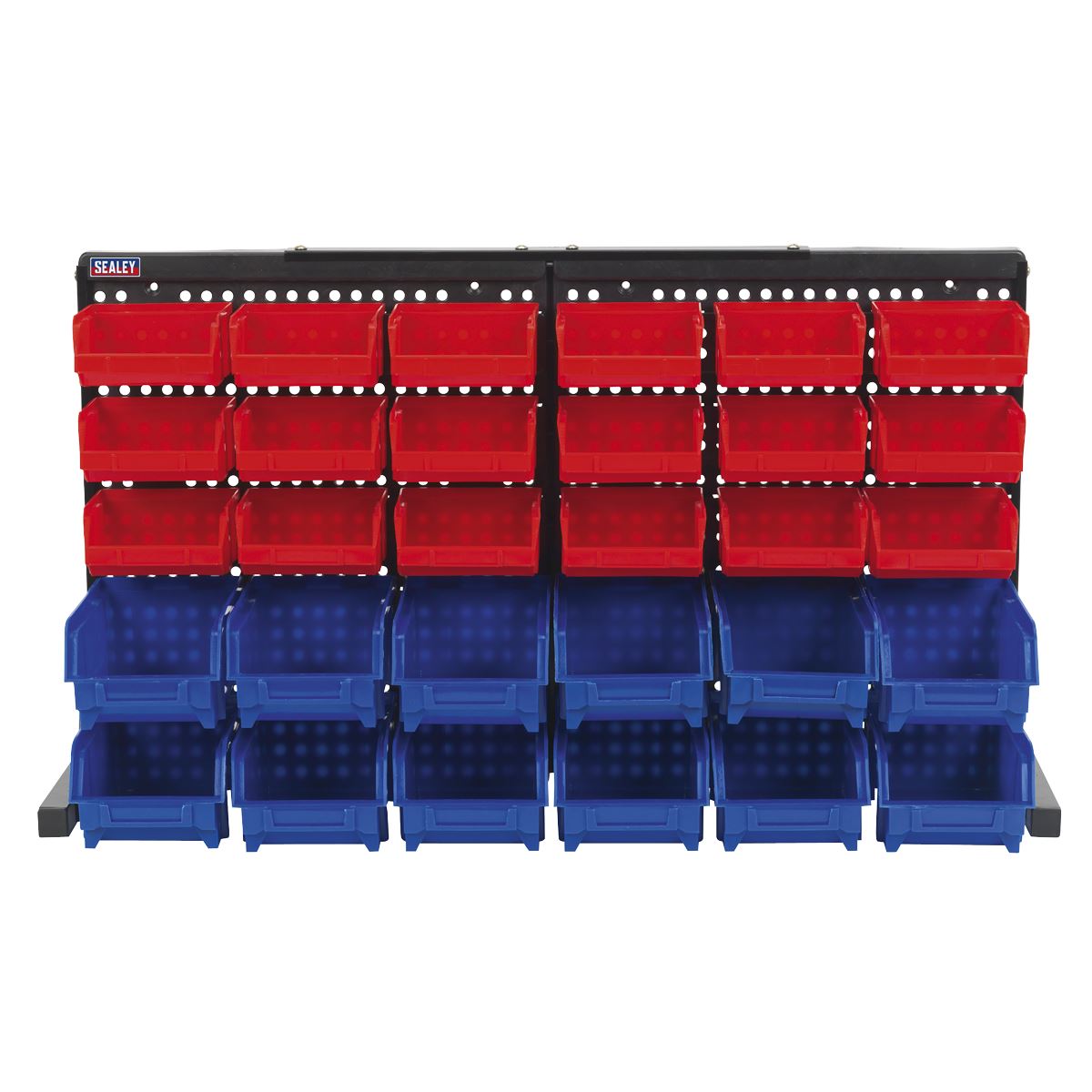 Sealey TPS1218 Bin Storage System Bench Mounting 30 Bins Sealey