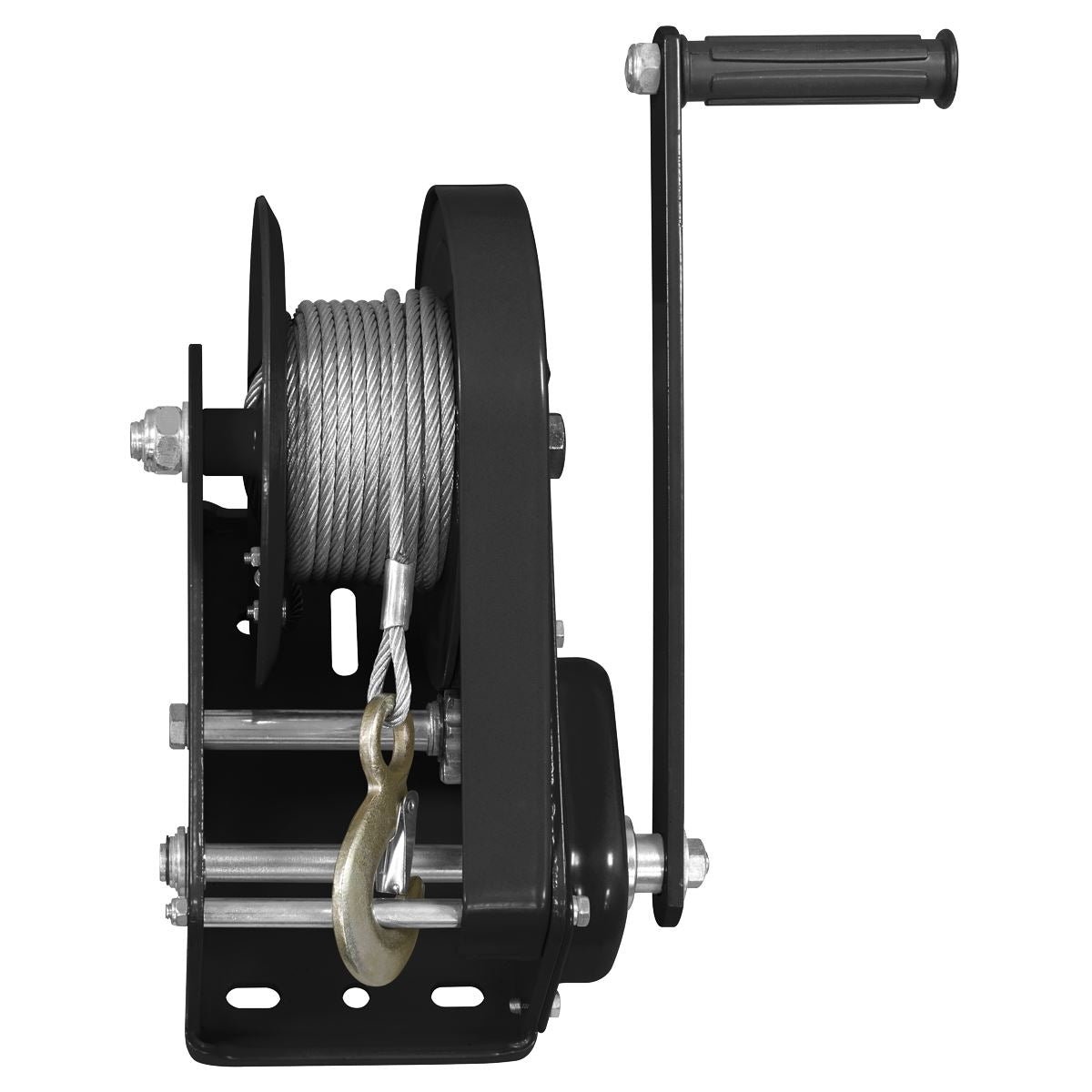 Sealey GWC2500B Geared Hand Winch with Brake & Cable 1130kg Capacity Sealey