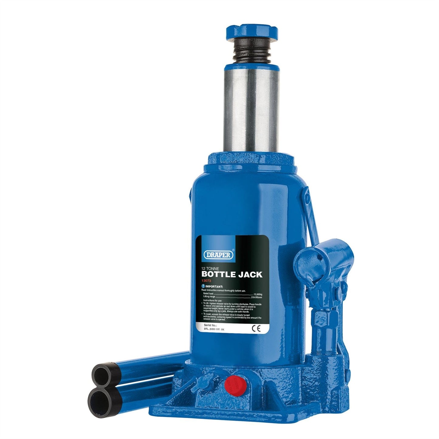 Draper 13073 Hydraulic Bottle Jack 12 Tonne Draper