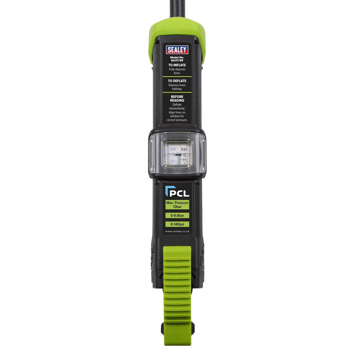 Sealey SA37/99 Twin Push-On Connector Tyre Inflator Airlite Eco Sealey