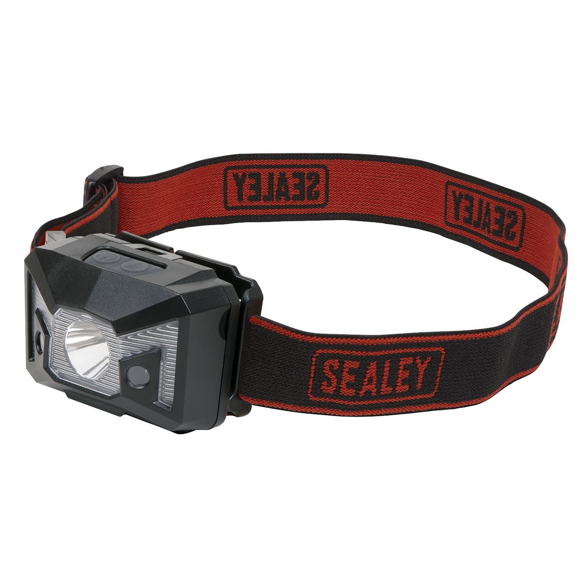 Sealey HT03LED Head Torch 3W SMD & 2 Red LED 3 x AAA Cell with Auto-Sensor Sealey