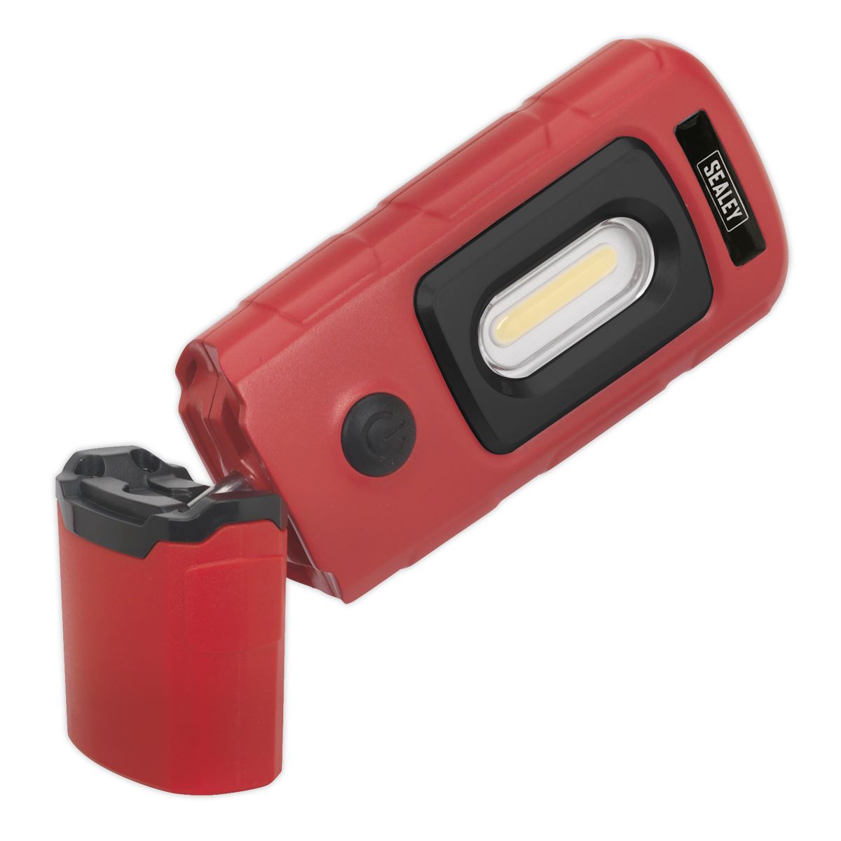 Sealey LED3601R Rechargeable 360° Inspection Light 3W COB & 1W SMD LED Red Lithium-Polymer Sealey