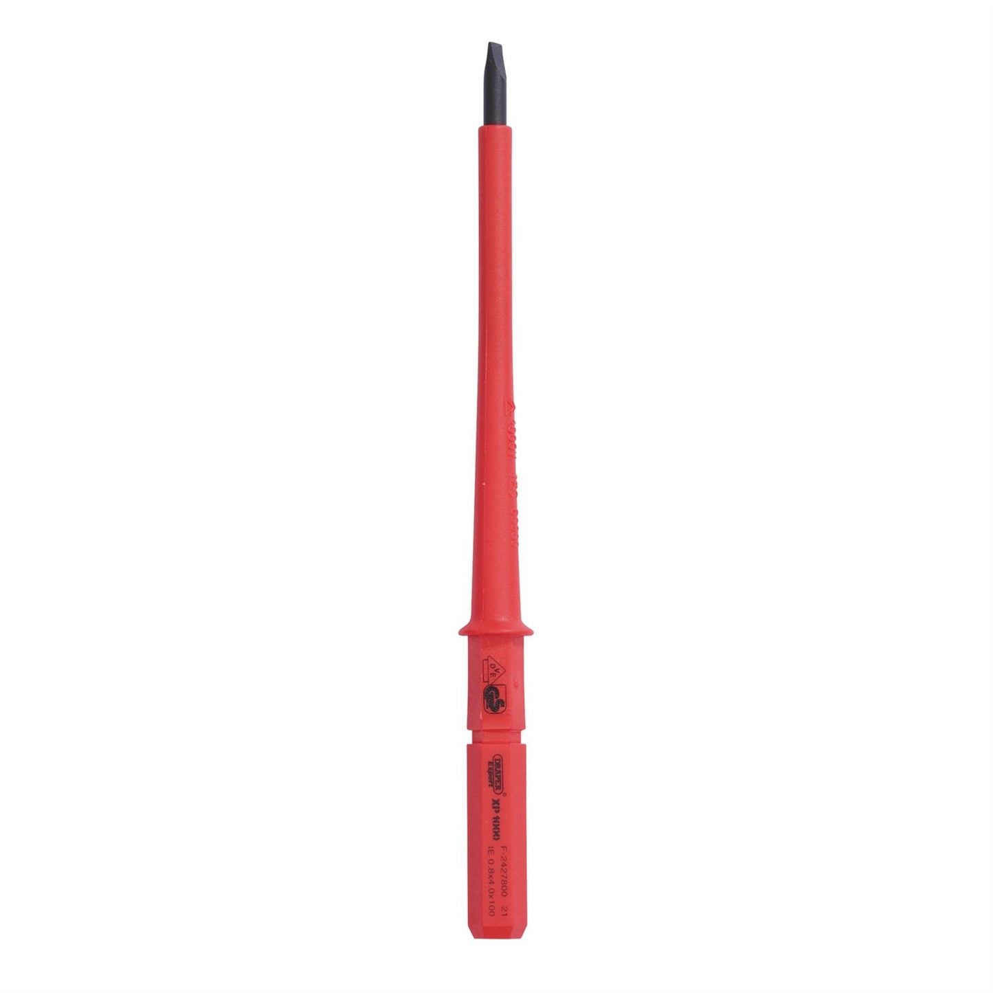 Draper 24738 XP1000® VDE Plain Slot Interchangeable Screwdriver Blade 4 x 100mm Draper