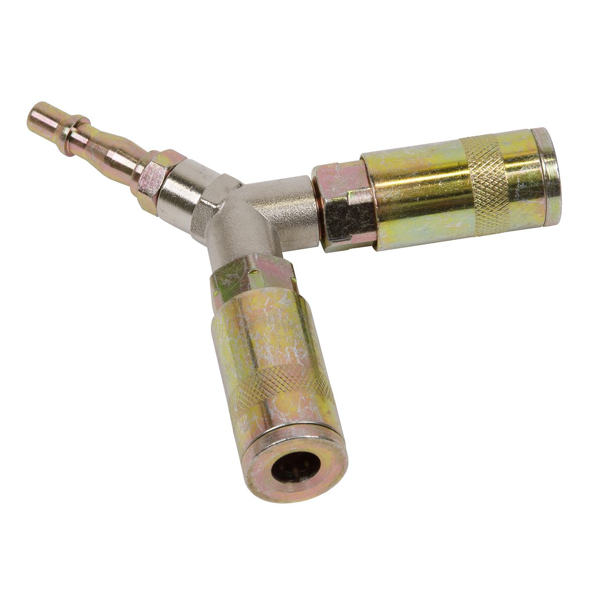 Sealey ACX55 Twin Coupling Bodies Y-Adaptor Sealey