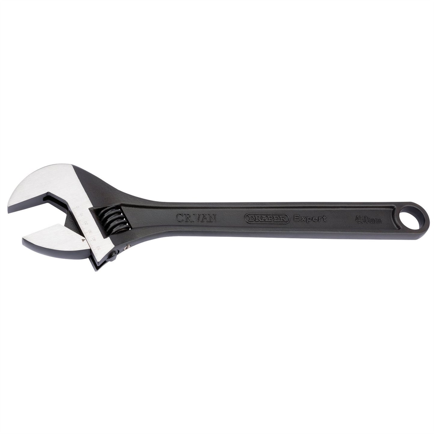 Draper 52684 Expert Crescent-Type Adjustable Wrench with Phosphate Finish 450mm 57mm Draper