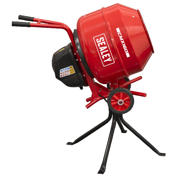 Sealey CMX160 650W Cement Mixer with Stand 160L Sealey