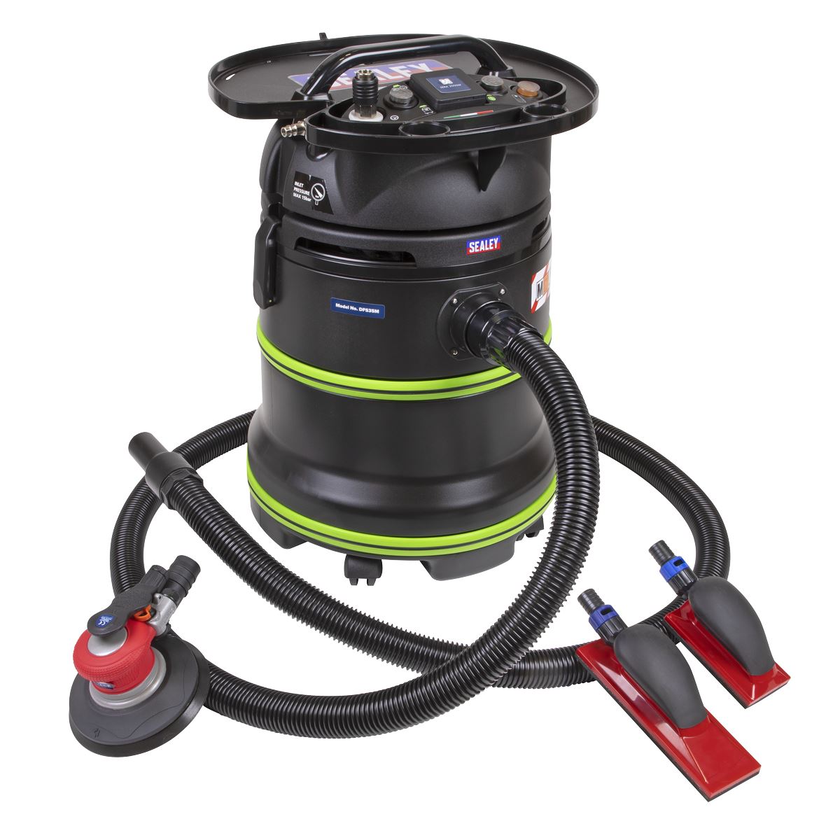 Sealey DFSK01 M Class Dust-Free Sanding Kit with Air Palm Sander Sealey