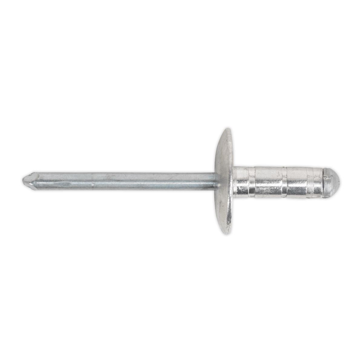 Sealey RM4813L Aluminium Multi-Grip Rivet Large Flange Ø4.8 x 13mm Pack of 200 Sealey