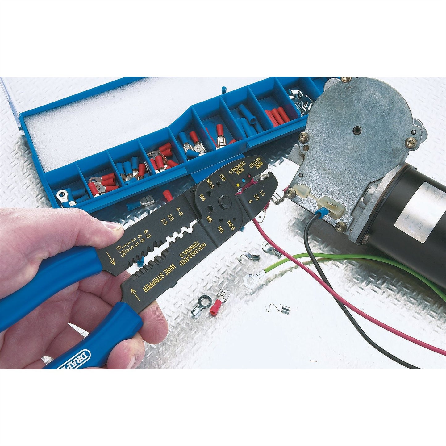 Draper 13658 5 Way Crimping Tool & Terminal Kit 240mm Draper