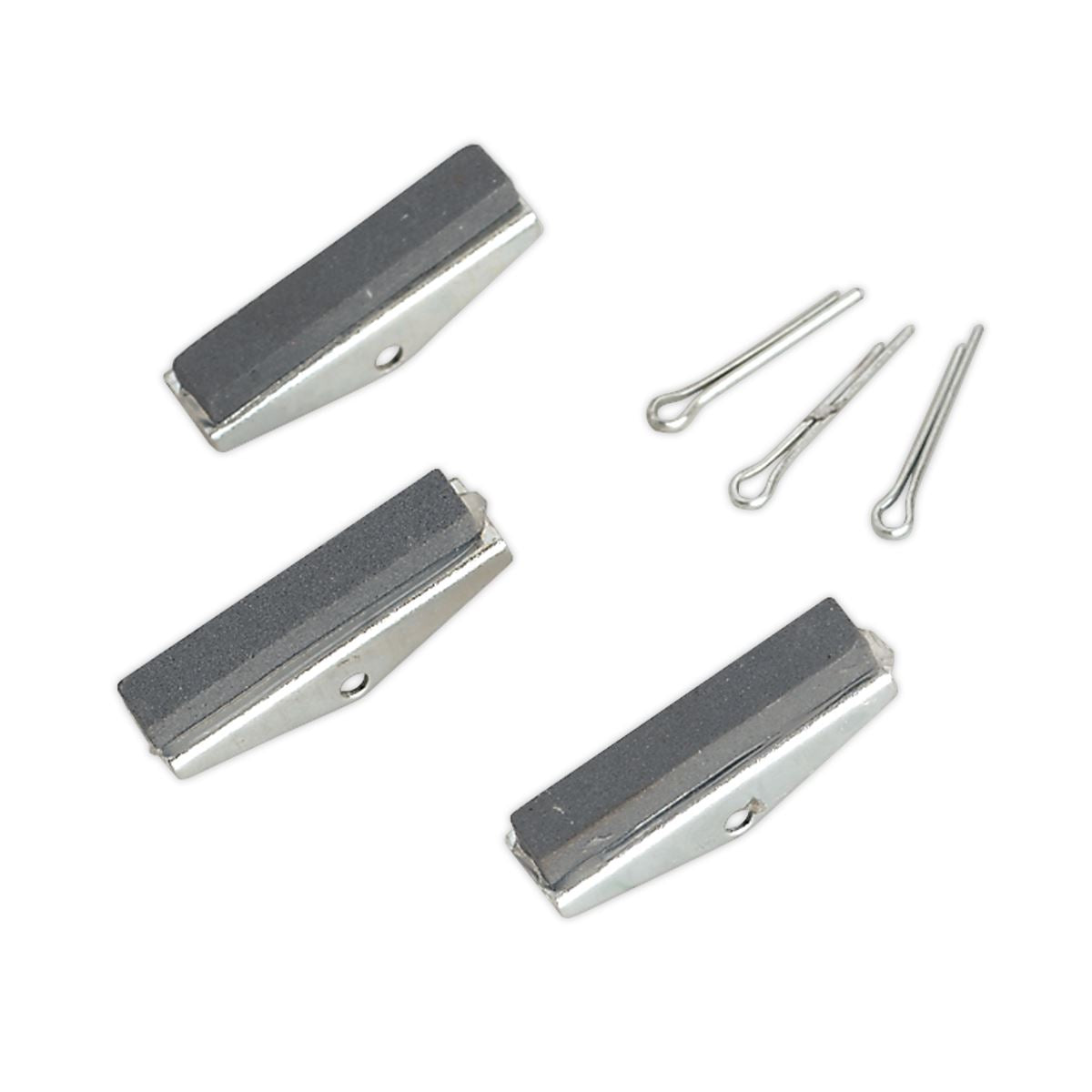 Sealey VS0222 Cylinder Hone Stone Set 3 x 1-1/8" Fine Sealey