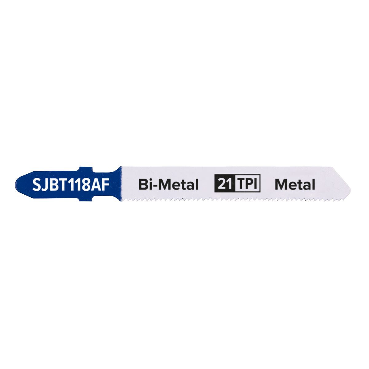 Sealey SJBT118AF Jigsaw Blade Metal 75mm 21tpi - Pack of 5 Sealey