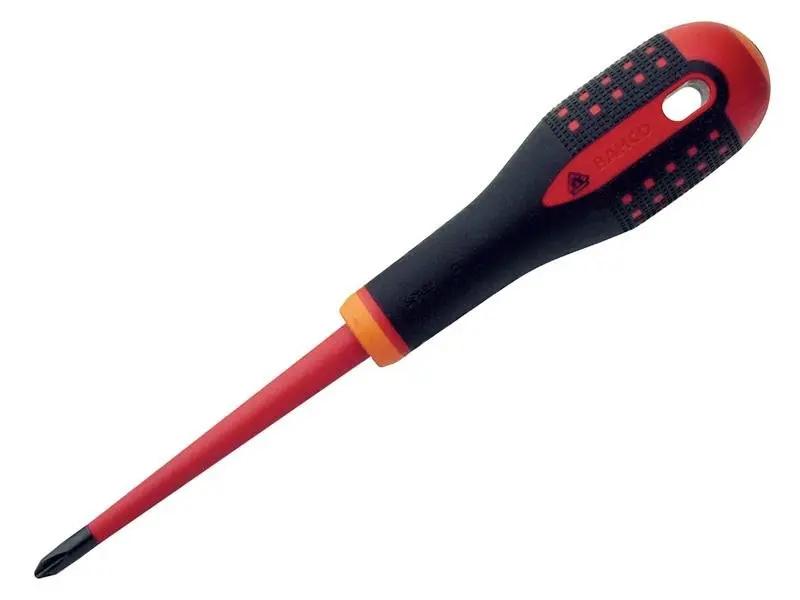 Bahco ERGO Slim VDE Insulated Phillips Screwdriver PH2 x 100mm BAHBE8620SL Bahco