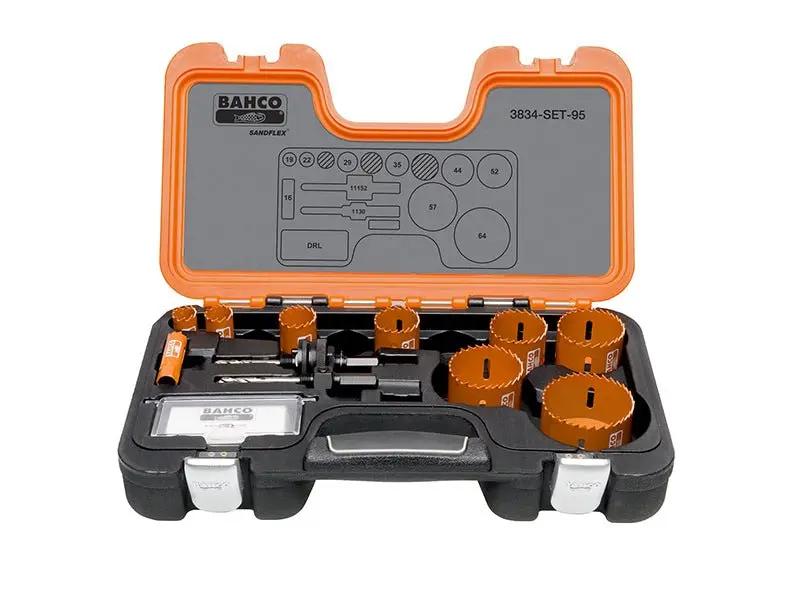 Bahco Professional Holesaw Set 3834-95 Sizes: 16-64mm BAHHSSET95 Bahco