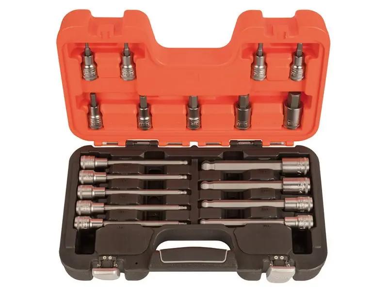 Bahco S18HEX 1/2in Drive Socket Set of 18 Metric BAHS18HEX Bahco