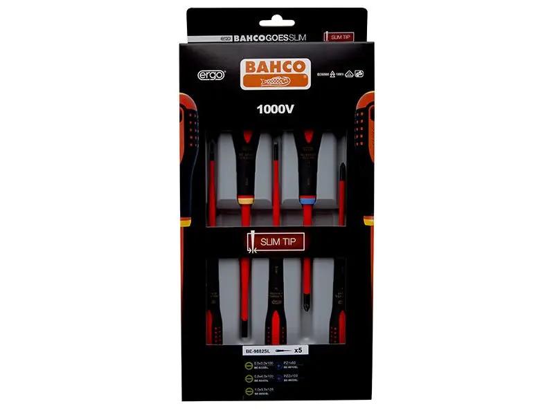 Bahco SLIM ERGO Insulated Screwdriver Set 5 Piece BAH9882SL Bahco
