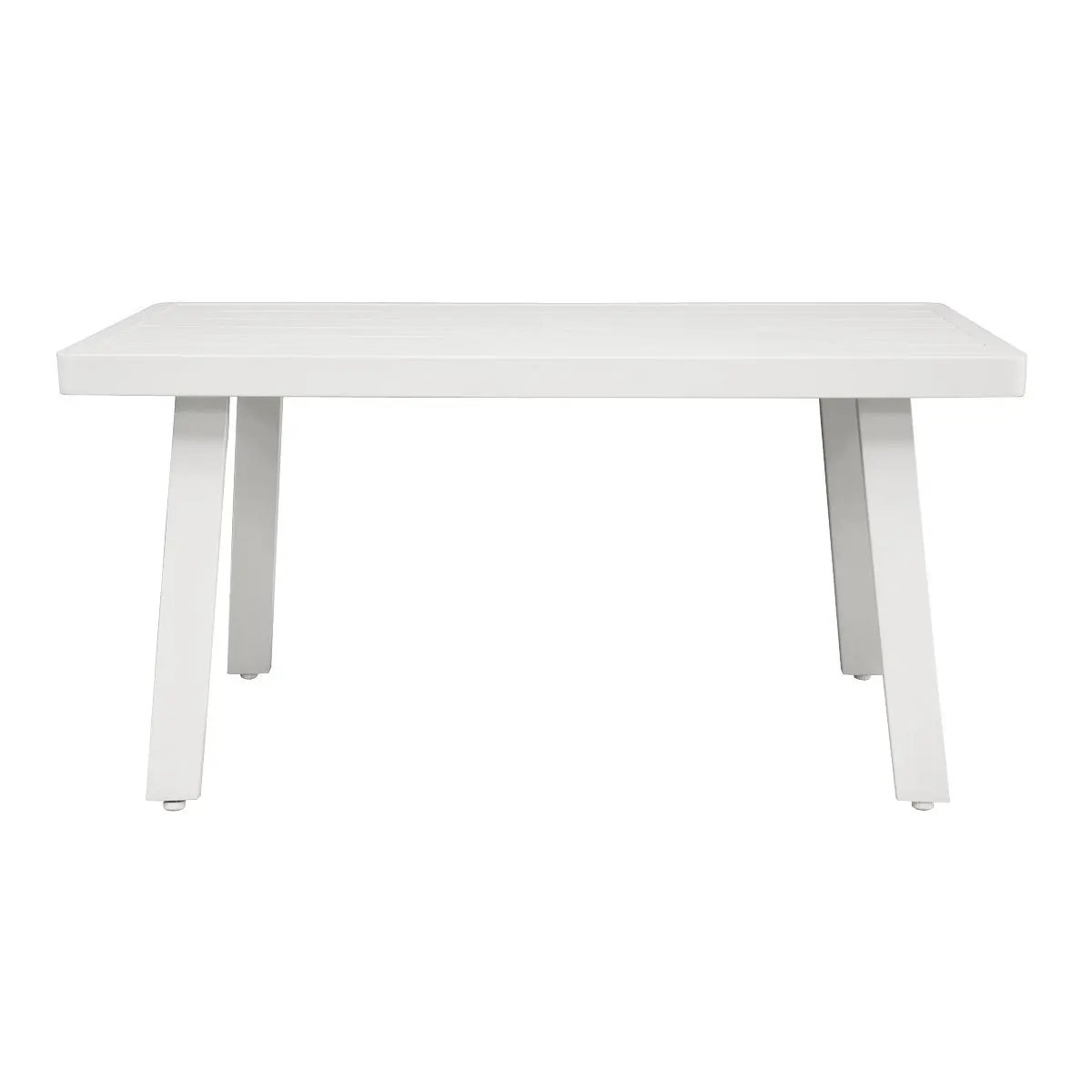 Dellonda DG53 Kyoto White 3-Piece Outdoor Garden Corner Sofa & Coffee Table Set Dellonda