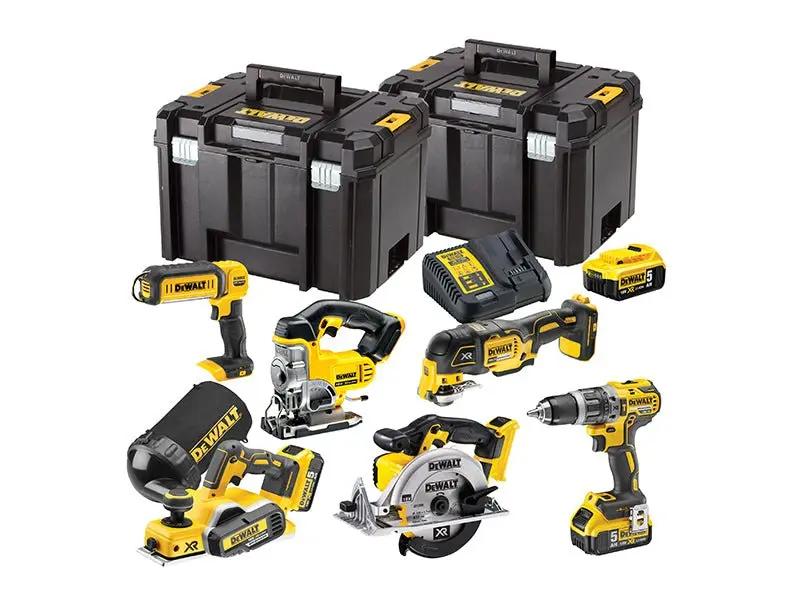 Dewalt DCK665P3T XR Compact 6 Piece Woodworking Kit 18V 3 x 5.0Ah Li-ion Dewalt