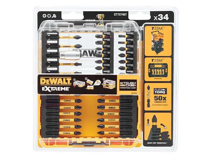 Dewalt DT70746T Flextorq Screwdriving Set 34 Piece Dewalt